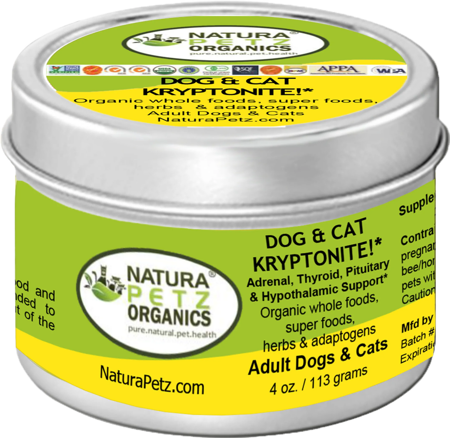 Dog And Cat Kryptonite Meal Topper - Adrenal, Thyroid, Pituitary, CAT