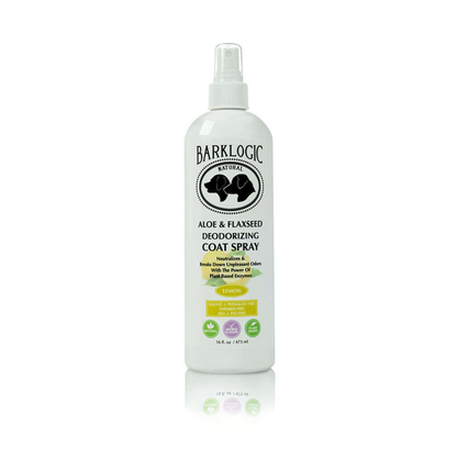 BarkLogic Aloe & Flaxseed Deodorizing Coat Spray, Lemon Tree