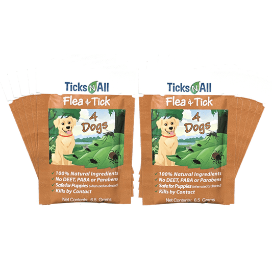 All Natural Flea and Tick Wipes 4-Dogs (10 count.)