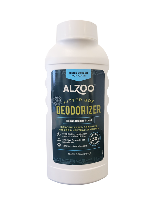 ALZOO Plant-Based Cat Litter Deodorizer Ocean Breeze Scent, 26.6 oz