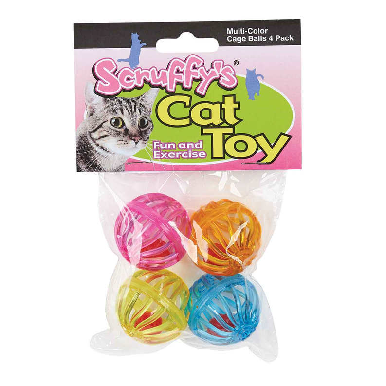 SFY Multi-Color Cage Balls 4Pk