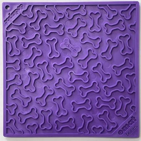 Bones Design eMat Enrichment Lick Mat, Purple