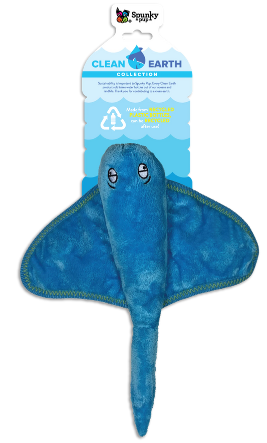 Clean Earth Plush Toy, Stingray, Small