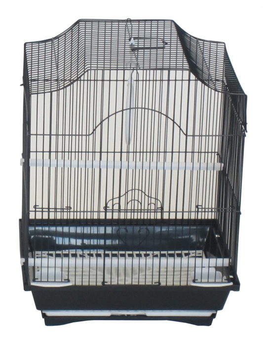 YML Cornerless Flat Top Cage, Small - 11"x9"x14", BLACK