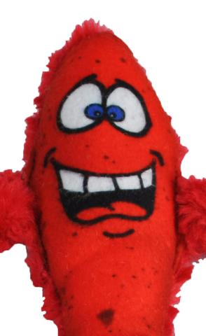 Larry Lobster Dog Toy, Red