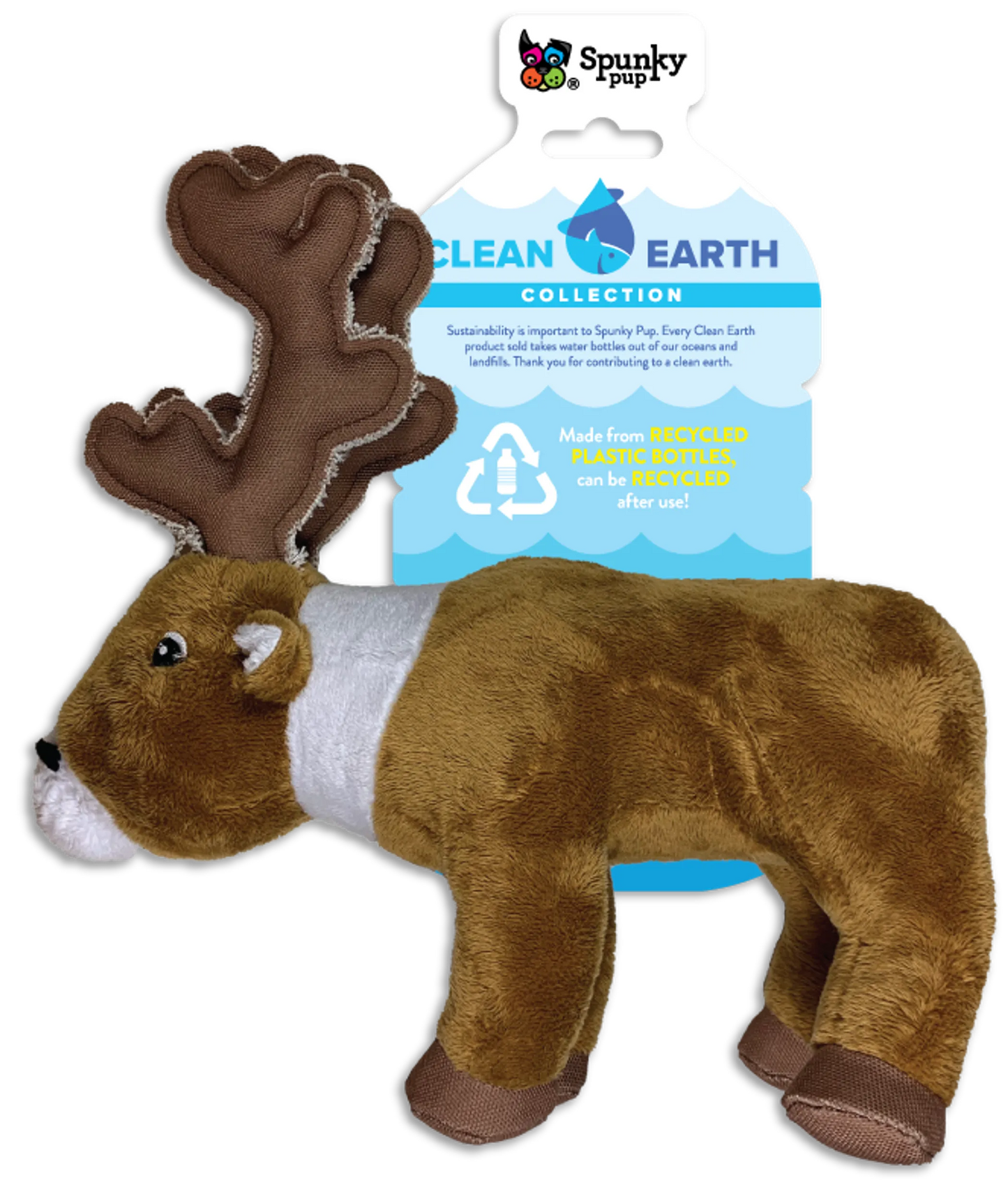 Clean Earth Plush Toy, Caribou, Small