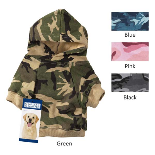 Casual Canine Camo Hoodie Xsmall Pink