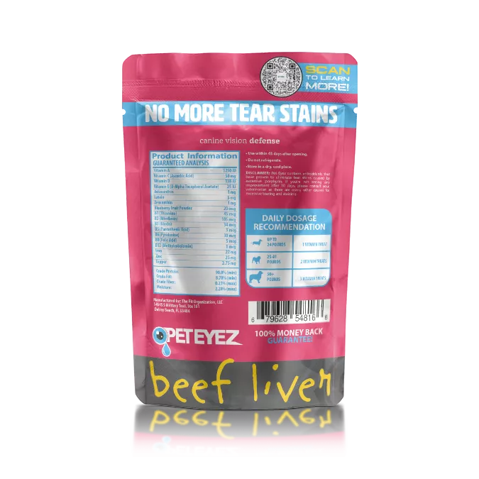 Pet Eyez Vitamin Treats - Beef Liver