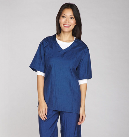 TP V-Neck Grooming Smock Small Blue