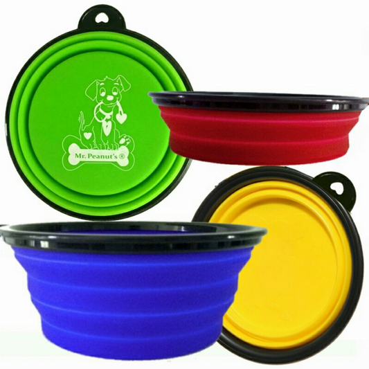 Collapsible Silicone Travel Bowls, 12oz