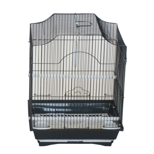 YML Cornerless Flat Top Cage, Medium - 13.3"x10.8"x16.5", BLACK