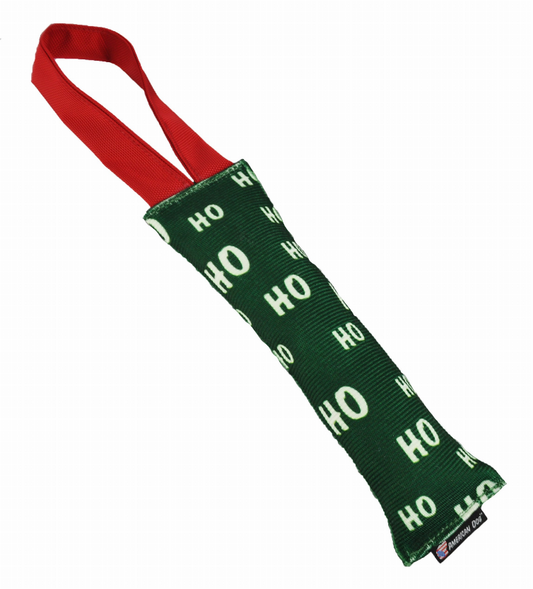 HO HO Hose Dog Toy 8" Inch, Green/White