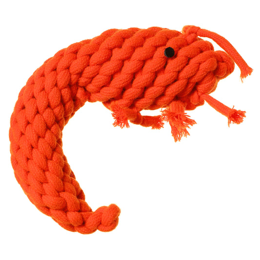 DOOG Outback Tails Dog Toy Pam the Prawn Red 9.84" x 3.93"