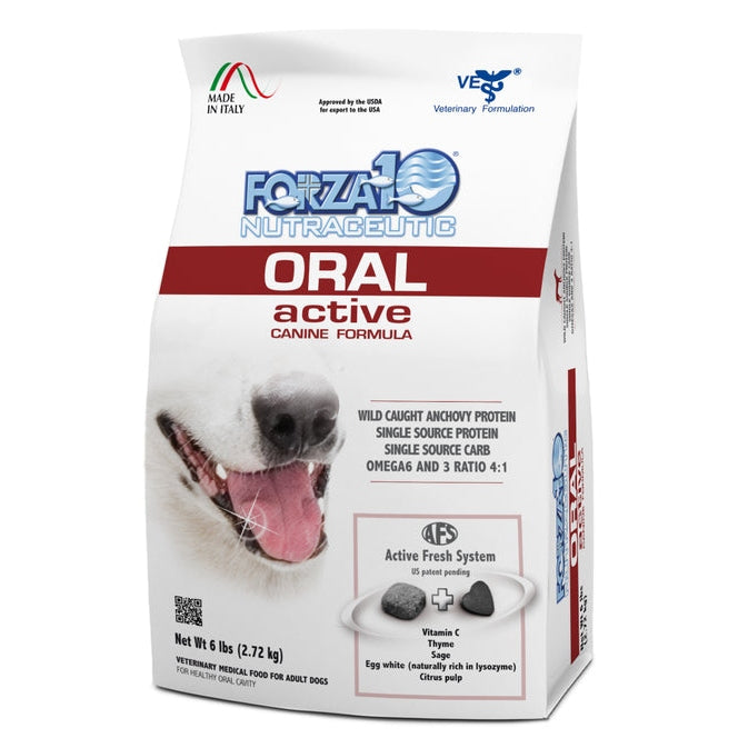 Forza10 Active Oral Support Diet Dry Dog Food, 6-lb bag,