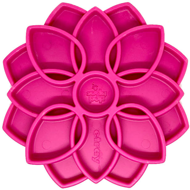 Mandala Design eTray Enrichment Tray for Dogs, Pink