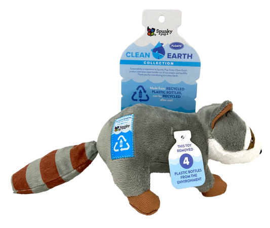 Clean Earth Plush Toy, Raccoon, Small