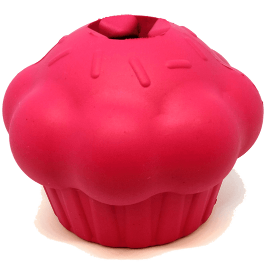 Cupcake Durable Rubber Chew Toy & Treat Dispenser, Medium