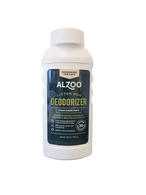 ALZOO Plant-Based Cat Litter Deodorizer Sweet Vanilla Scent, 26.6 oz