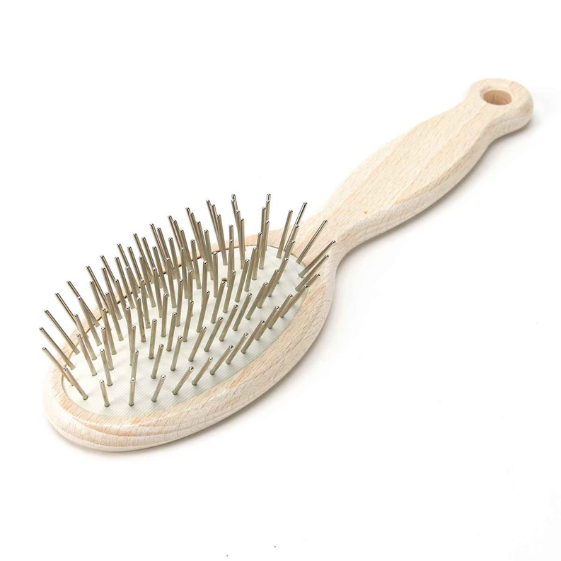 AS Beachwood Handle Pin Brush Oval