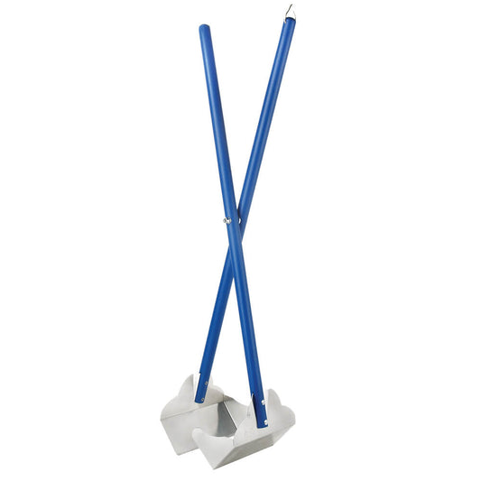 Four Paws Sanitary Pooper Scooper Plain Scoop Blue 5.25" x 7" x 33.5"