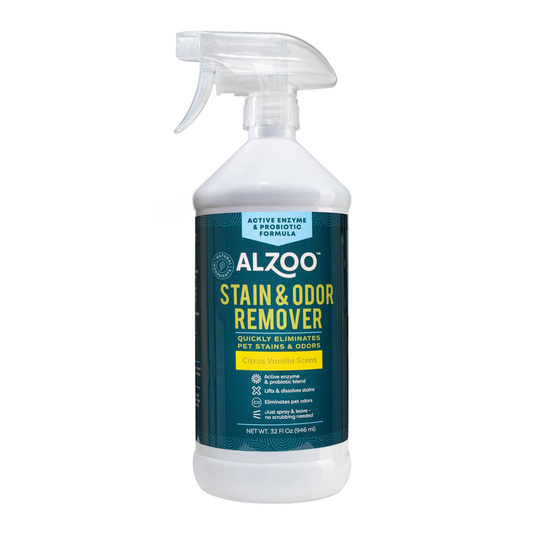 ALZOO "ALL NATURAL" Enzyme Stain & Odor Remover, 32oz