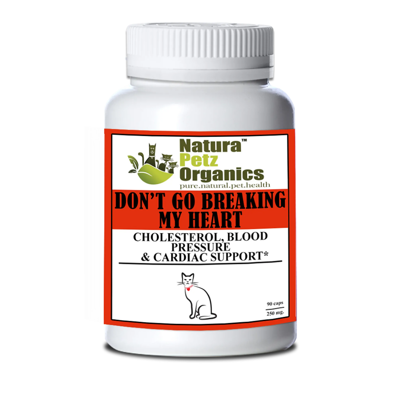 Don'T Go Breaking My Heart Cholesterol, Blood Pressure & Cardiac, CAT, 250 mg.