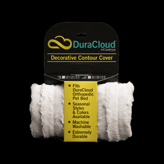 DuraCloud Orthopedic Pet Bed and Crate Pad Contour Cover, X-Small, Sand