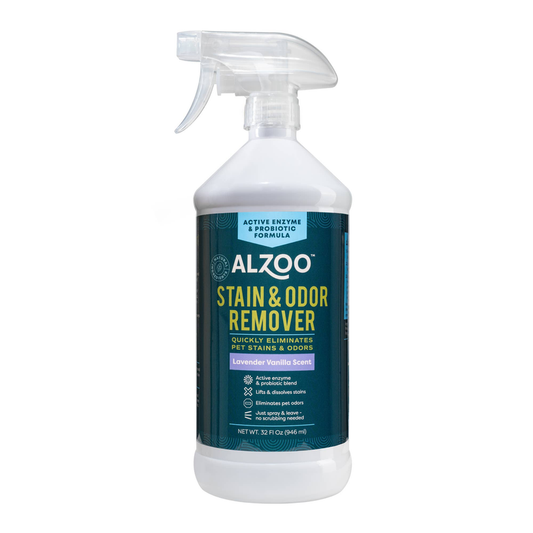 ALZOO "ALL NATURAL" Enzymatic Stain & Odor Remover, 32oz Lavender Vanilla