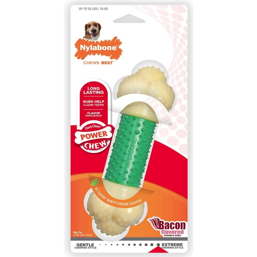 Nylabone Dura Chew Double Action Chew Bacon Flavor, Wolf - 1 ct