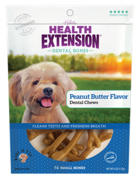 Dog Dental Bones Peanut Butter Medium Bone