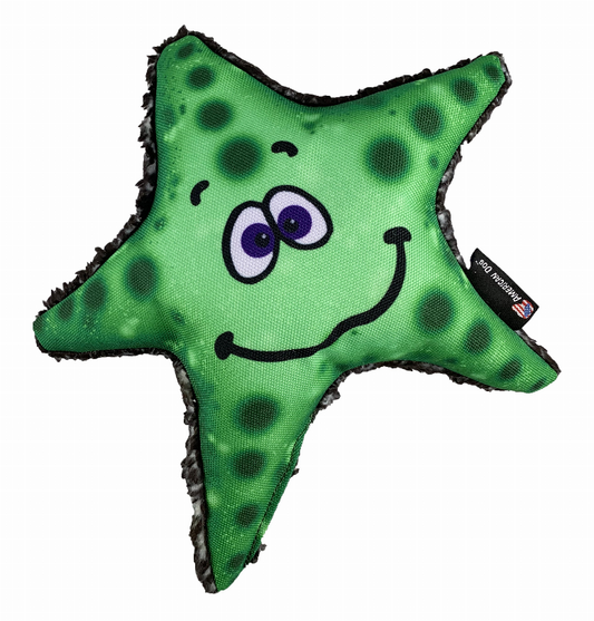 Stanley Starfish Dog Toy - Large, Neon Green