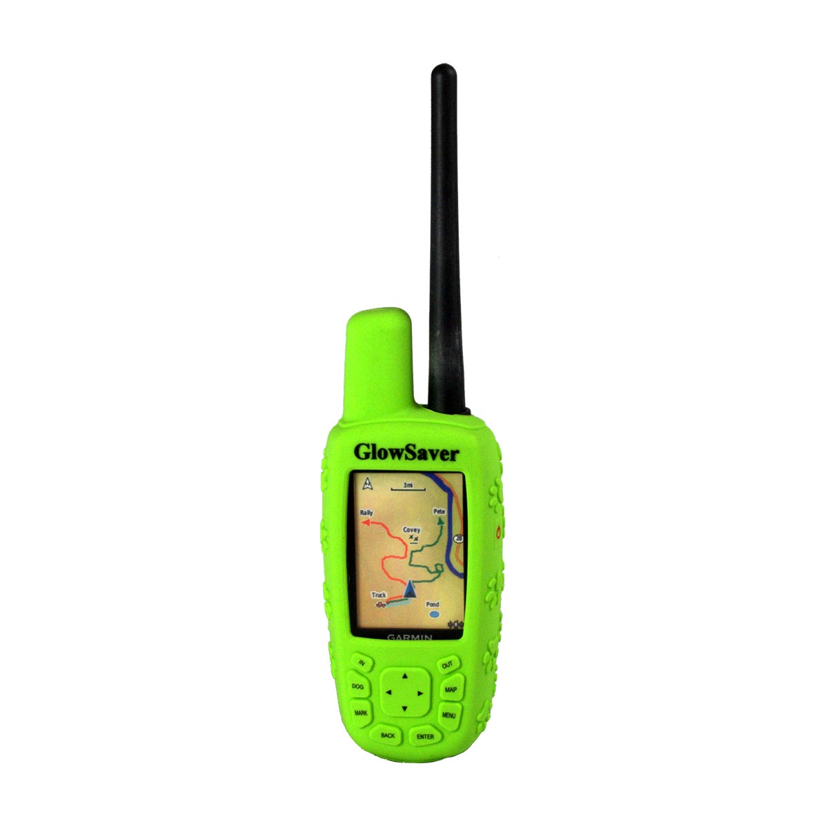 The Buzzard's Roost GlowSaver Case for Astro with Screen Protectors Bright Green