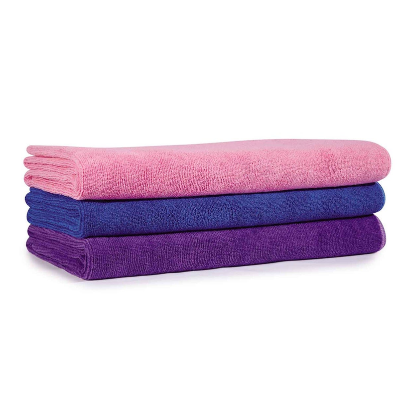 TP Microfiber Towels 48x28In 3Pk Asst