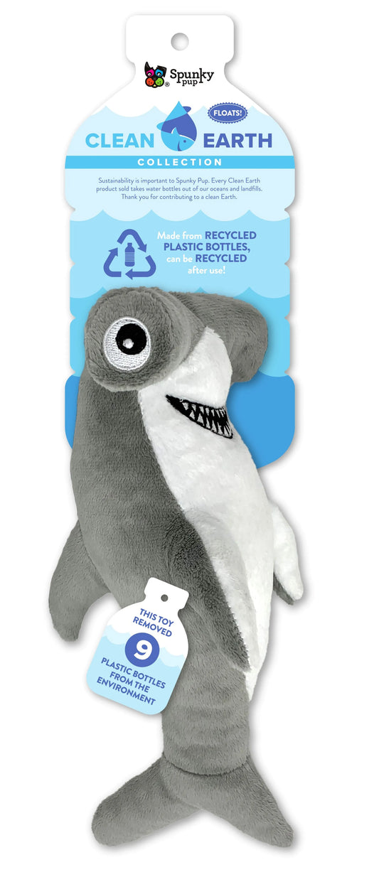 Clean Earth Plush Toy, Hammerhead Shark, Large