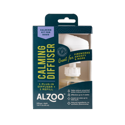 ALZOO "ALL NATURAL" Plant-Based Calming Diffuser Plug-in Kit for Dog