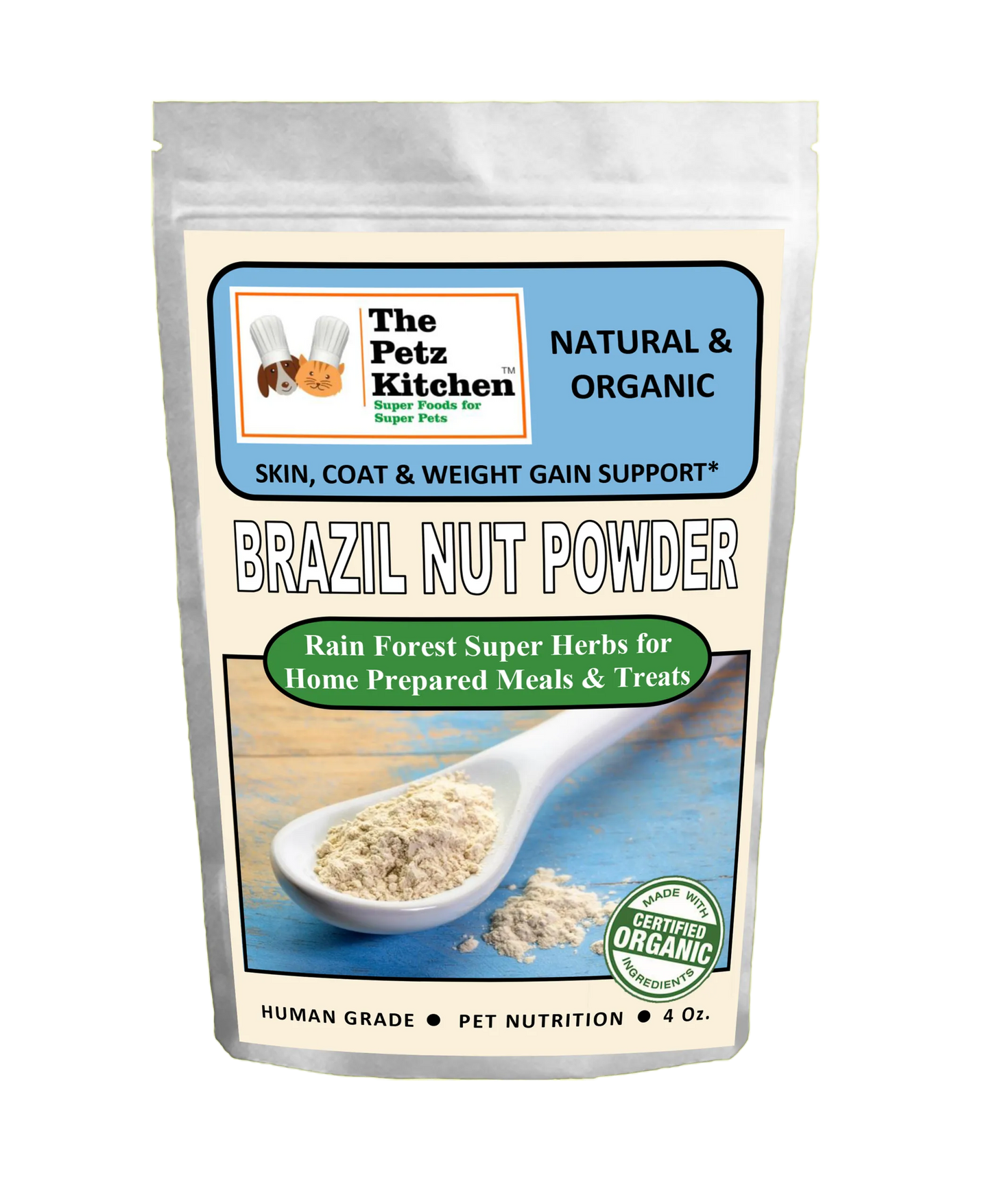 Brazil Nut - Skin, Coat & Weight Gain Dog & Cat Holistic , 4 Oz.