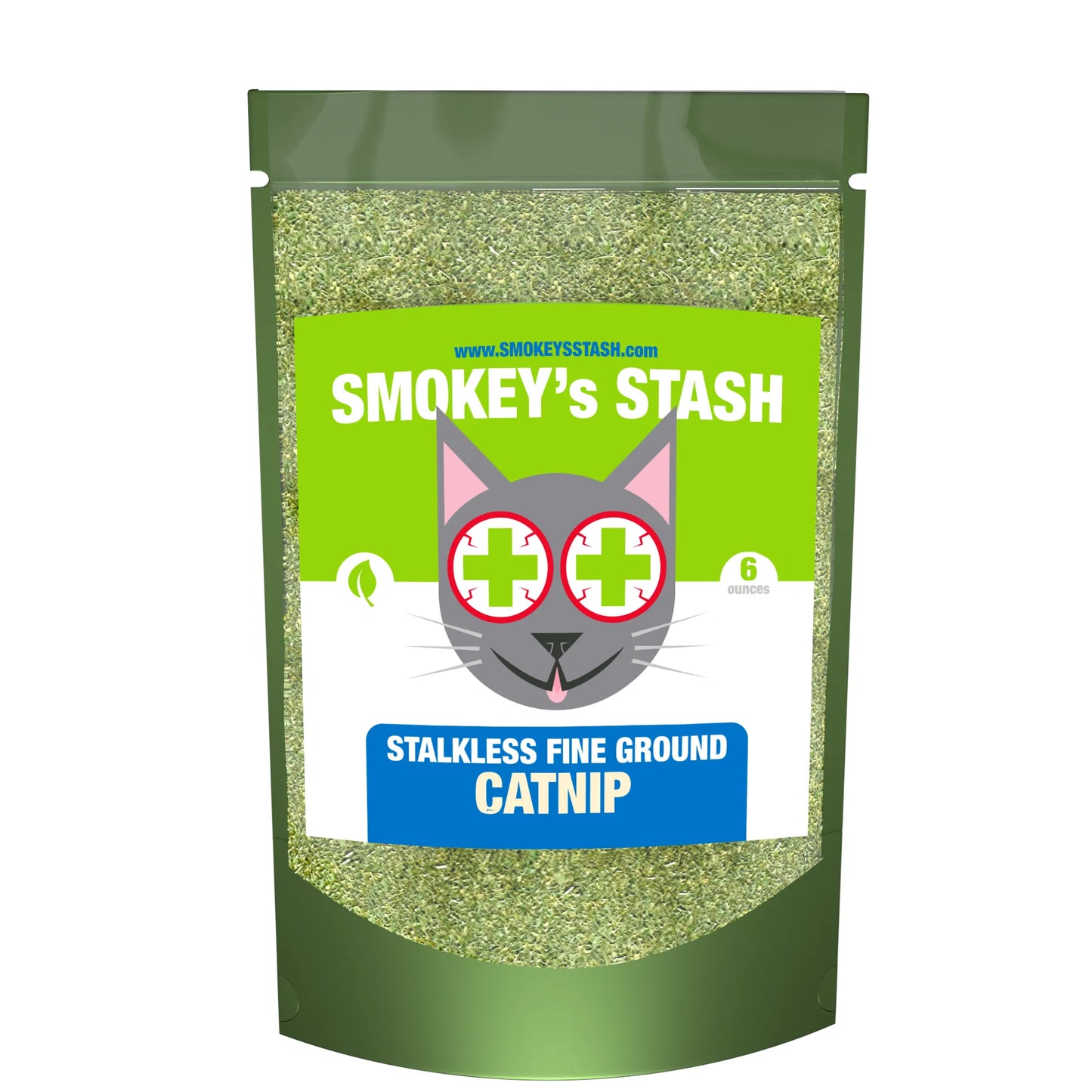 Smokey's Stash Catnip Stalkless Dried Ground 6oz bag