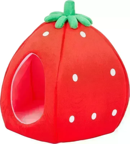 YML Strawberry Pet Bed House, Medium