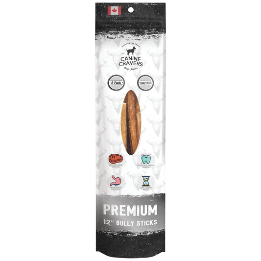 Premium Beef Bully Stick 12", 1 lb