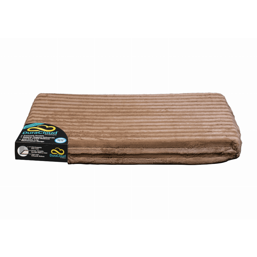 DuraCloud Orthopedic Pet Bed and Crate Pad, X-Small, Mocha