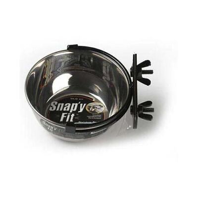 Midwest Stainless Steel Snap'y Fit Water / Feed Bowl 10 oz Stainless Steel 5"