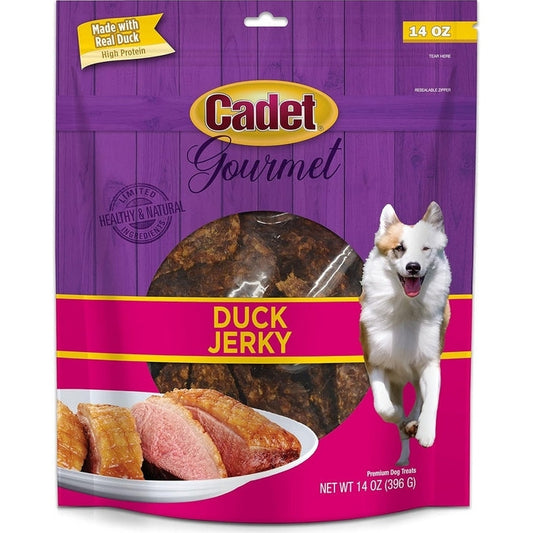 Cadet Gourmet Duck Jerky for Dogs, 14 oz