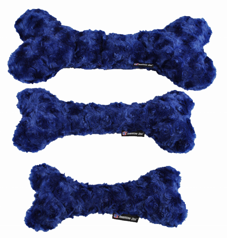 Nuggle Bone Dog Toy - Large, Blue