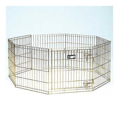 Midwest Gold Zinc Pet Exercise Pen 8 panels Gold 24" x 24"