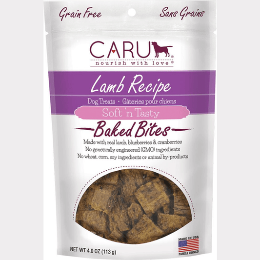 CARU Soft 'n Tasty Lamb Recipe Bites for Dogs, 4 oz (Case of 12)