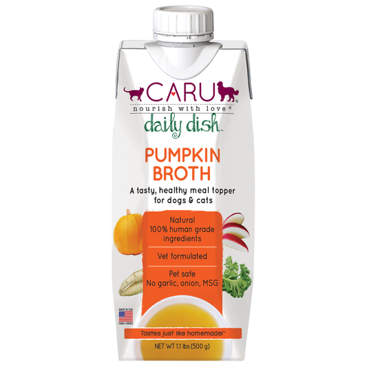 CARU Daily Dish Pumpkin Broth for Dogs & Cats, 12 lbs(Case of 12)