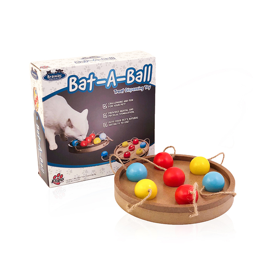 Brainiac Interactive Pet Toy, Bat-a-Ball