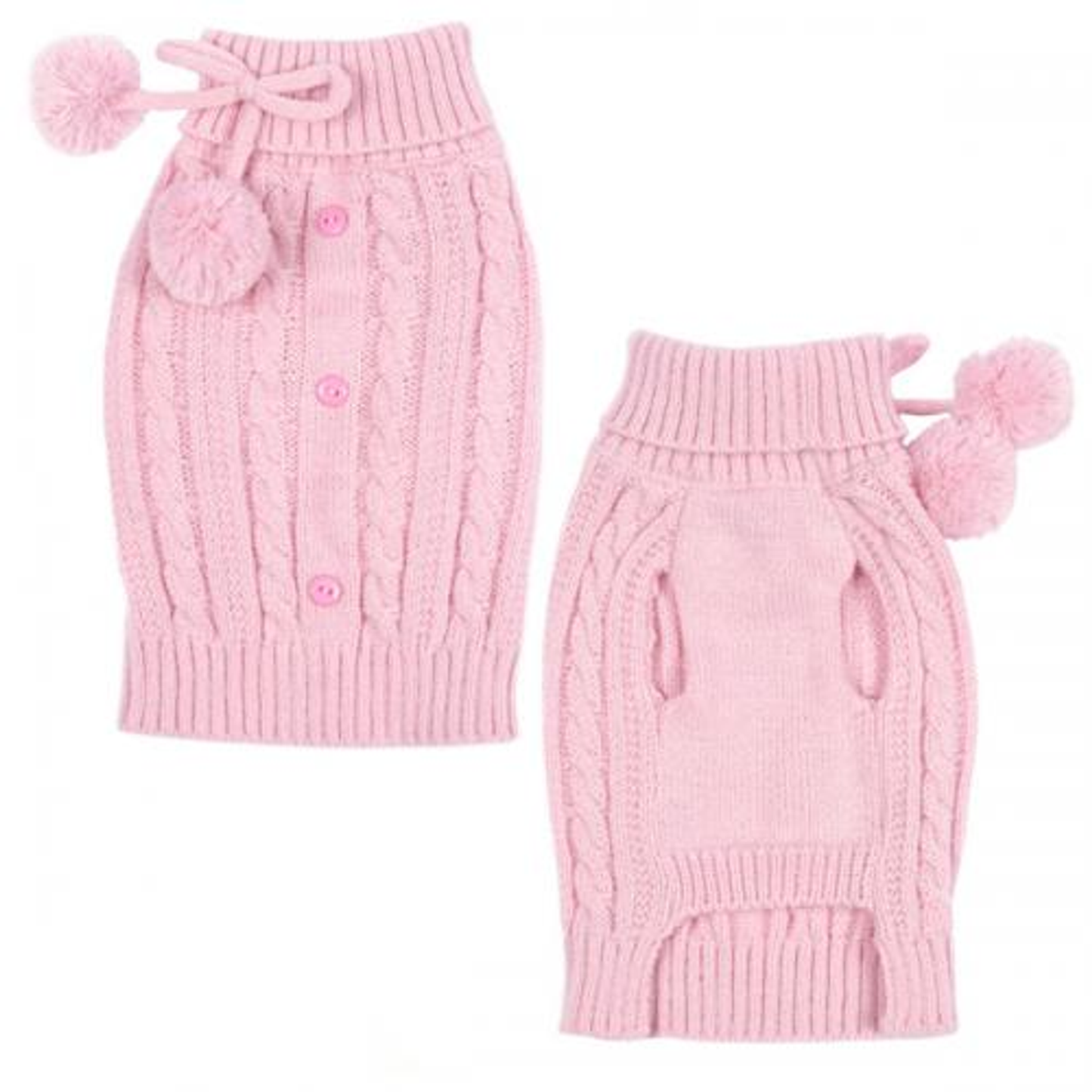 ES Cable Sweater XL Pink