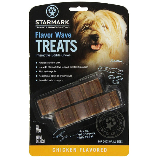 Starmark Flavor Waves Treat Brown 4" x 0.25" x 1"