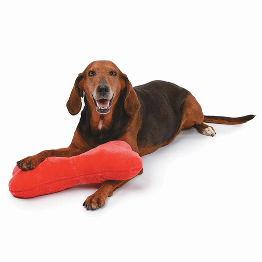 ZA Mega Color Plush Bone 16.5In Red